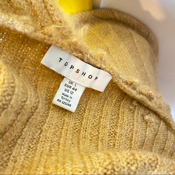 ✅Topshop Long Midi Open Cardigan Sweater Camel 12 - Picture 2 of 12